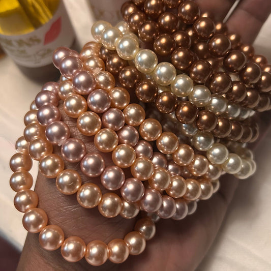 NATURAL SHELL POWDER BRACELET