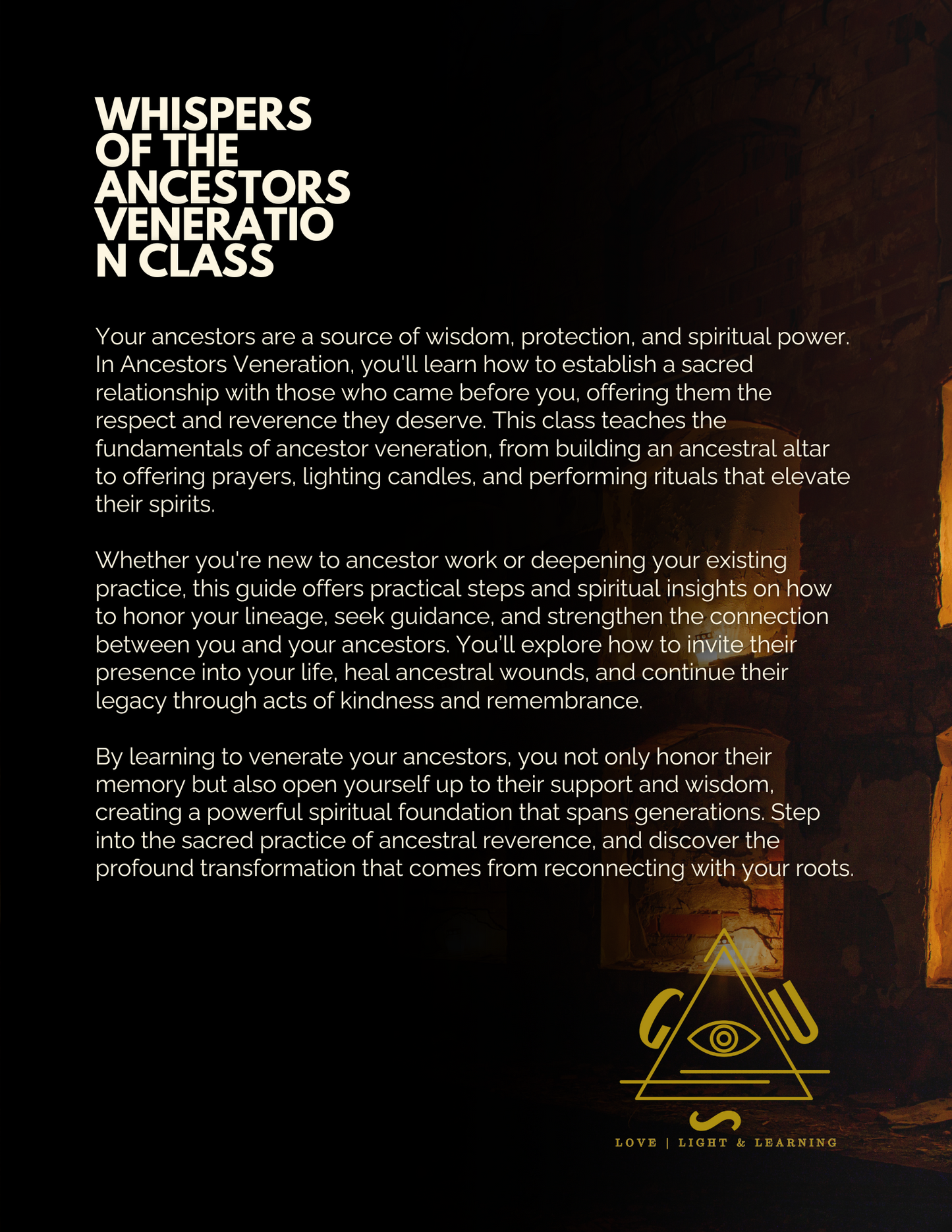 WHISPERS OF THE ANCESTOR VENERATION CLASS