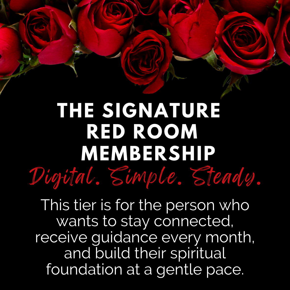 SIGNATURE RED ROOM MEMBERSHIP