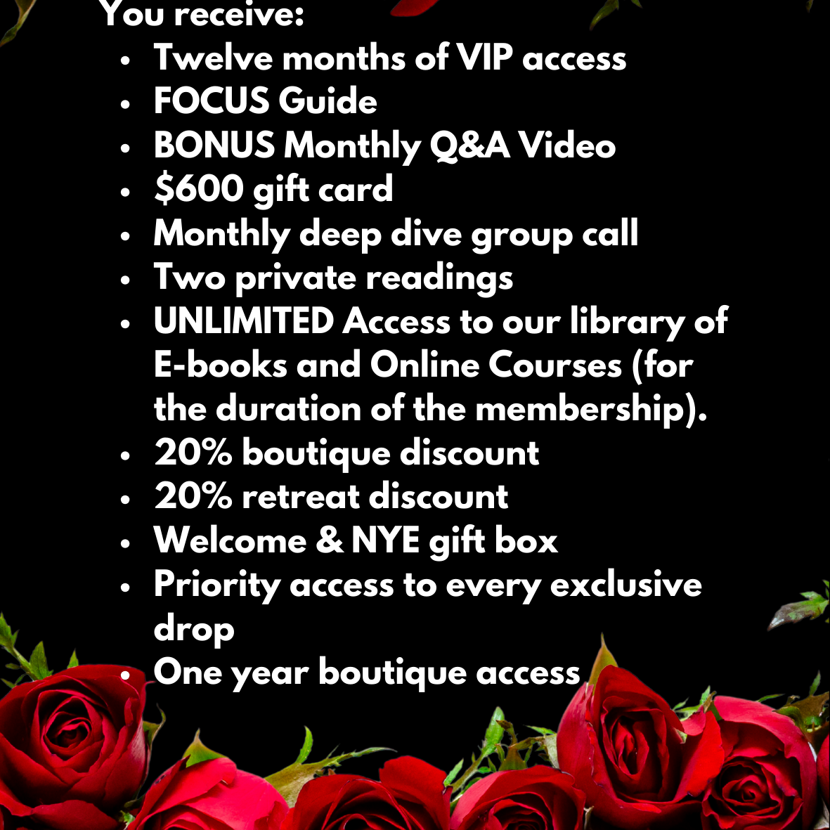 ROYAL RED ROOM MEMBERSHIP (12 MONTH)