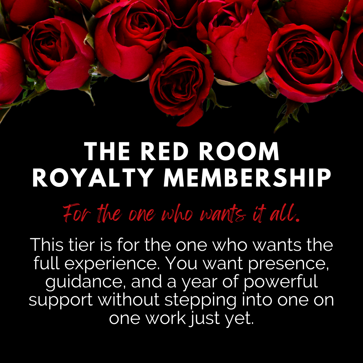 ROYAL RED ROOM MEMBERSHIP (12 MONTH)