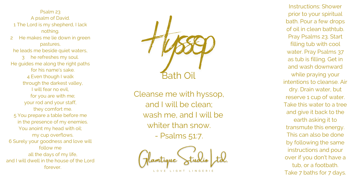 HYSSOP BATH OIL