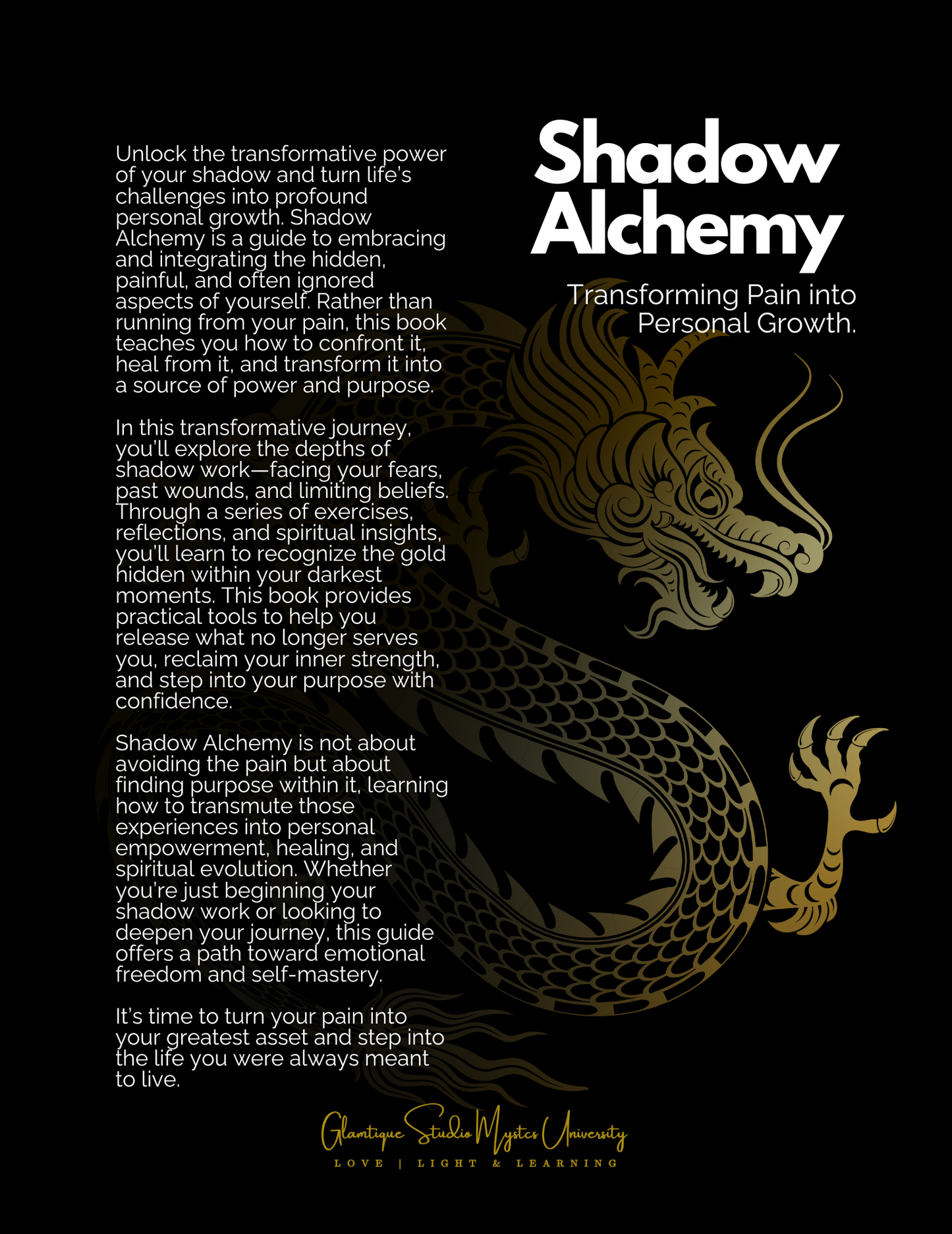 SHADOW ALCHEMY: TRANSFORMING PAIN INTO PERSONAL GROWTH