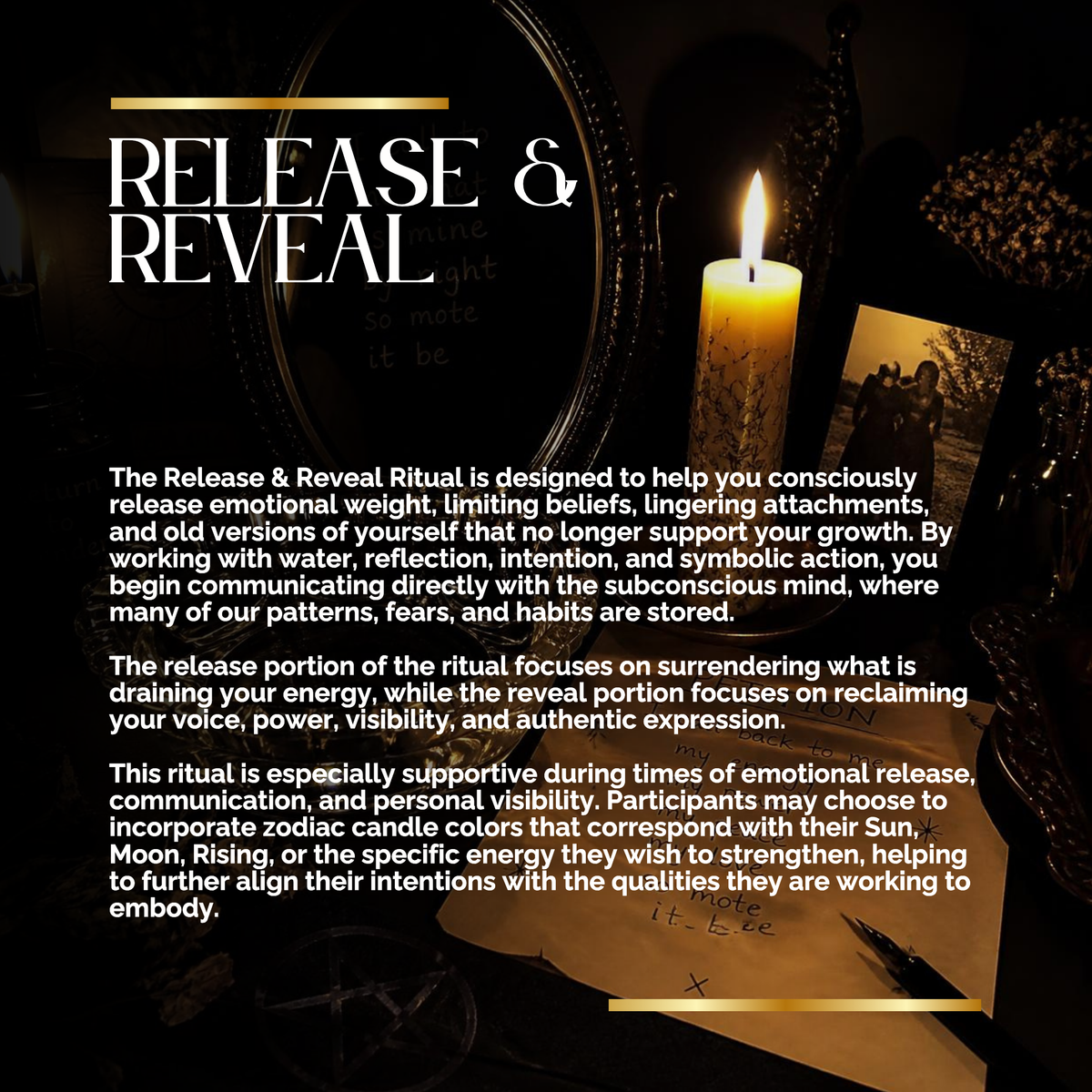 RELEASE & REVEAL RITUAL